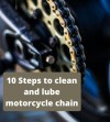 10 Steps to clean and lube motorcycle chain