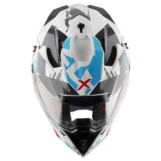 Buy Axor X-Cross X1 Dual Visor OffRoad Gloss Helmet Online | Rs