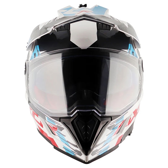 Buy Axor X-Cross X1 Dual Visor OffRoad Gloss Helmet Online | Rs