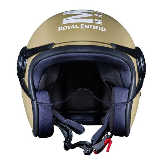 desert storm motorcycle helmet Steelbird SHARP Dashing Metric Buckle meeting European Standards Desert Storm Half Face Helmet