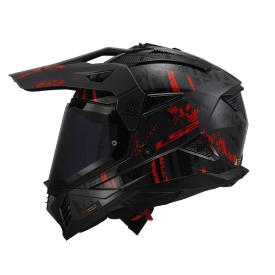 Buy LS2 MX436 Pioneer II Crazy Gloss Adventure Helmet | EMI & COD