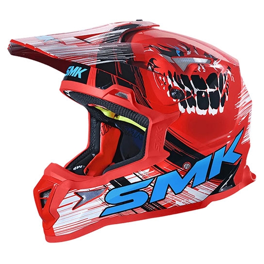 Buy SMK Allterra Smiley Off Road Gloss Helmet Online | Rs.5900.00