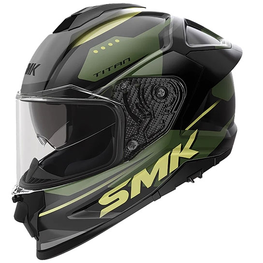 Buy SMK Titan Sporter Composite Fiber Gloss Helmet Online | Rs