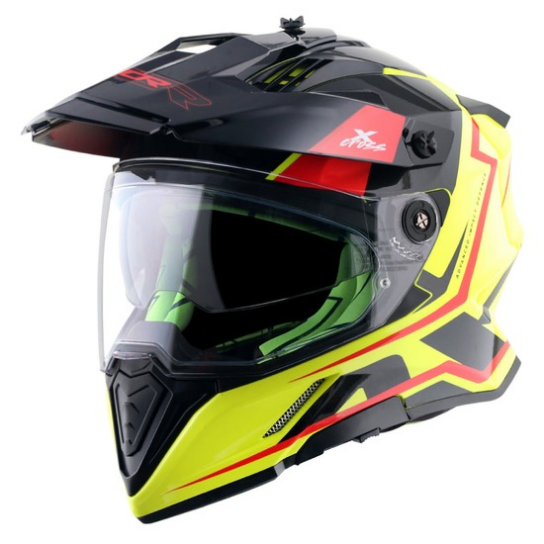 Buy Axor X-Cross Dual Visor Flagstaff Gloss Helmet | Free Shipping