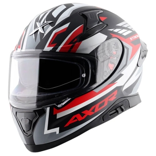 Axor Apex Streak Matt Helmet - Black/Red