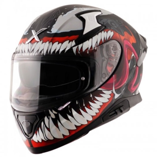 Axor Apex Marvel Venom Matt Helmet - Black/Red