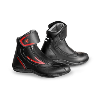 Raida Tourer Motorcycle Boots-Black/Red