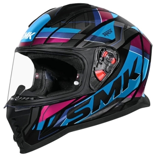 SMK Nova Track Gloss helmet GL259 - Magenta Chrome