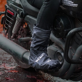 VXAR Rain Boots Waterproof Motorcycle Shoe Covers Men Women Black3 High 3XL 