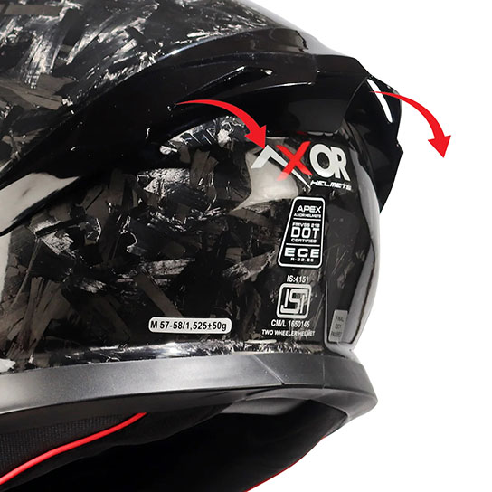 Axor Apex Forged Carbon helmet Spoiler