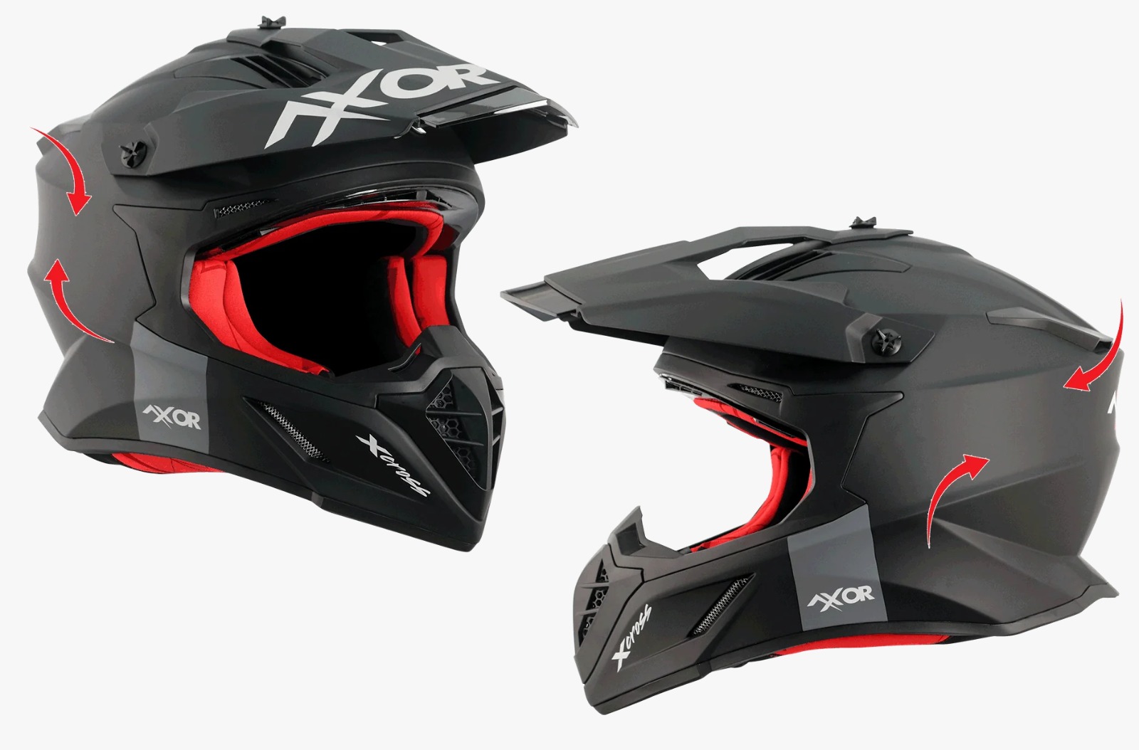 Xo2 Helment Buy Axor X-Cross X2 Off-Road Matt Helmet Online | Rs.5984.00 |COD & EMI ...