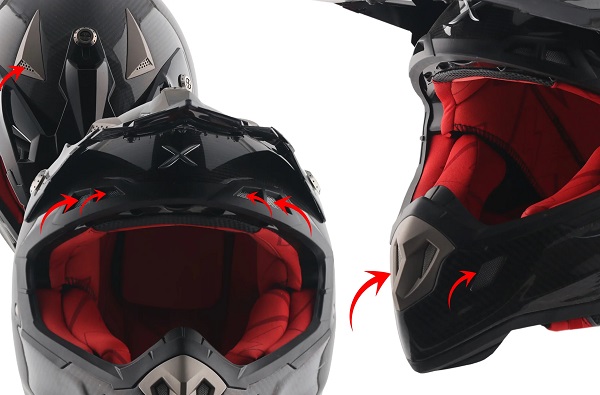 Axor MX Carbon helmet Ventilation