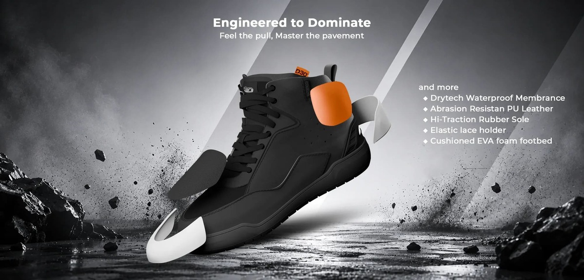 Clan torque waterproof boots with D3O