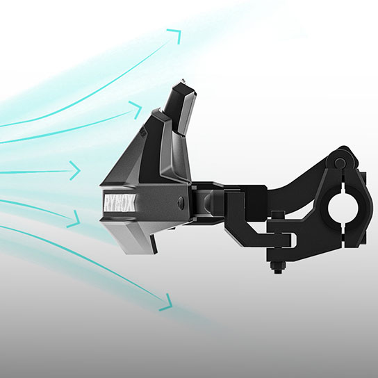 Rynox Defender Pro Handguards - Aerodynamic Design