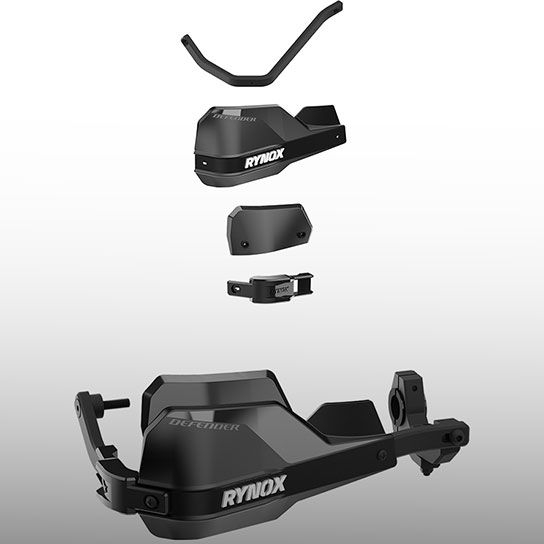 Rynox Defender Pro Handguards - Pre-Assembled Body