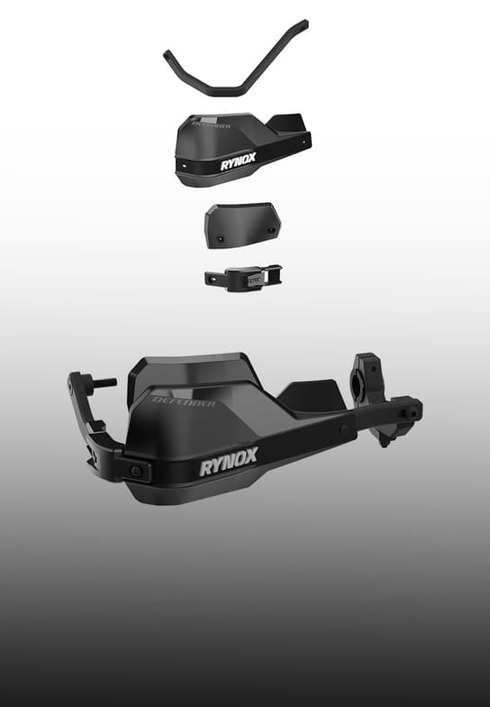 Rynox Defender Pro Handguards - Pre-Assembled Body