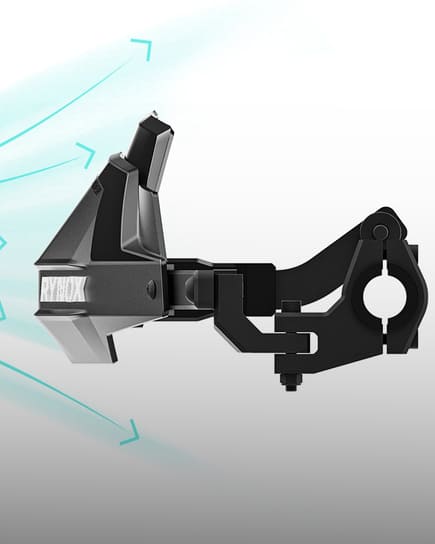 Rynox Defender Pro Handguards - Aerodynamic Design