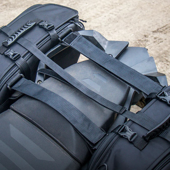 Rynox Nomad 2 Saddlebags - 60 Ltr - Stormproof Centre Bridge