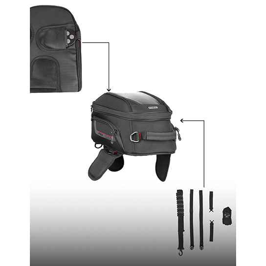 Rynox Optimus 3 Tank Bag 10L Universal Compatibility