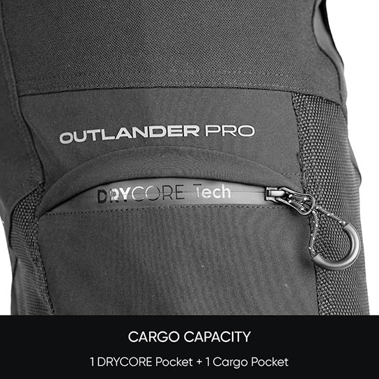 Rynox Outlander Pro Riding Pants - DRYCORE Waterproof Pocket