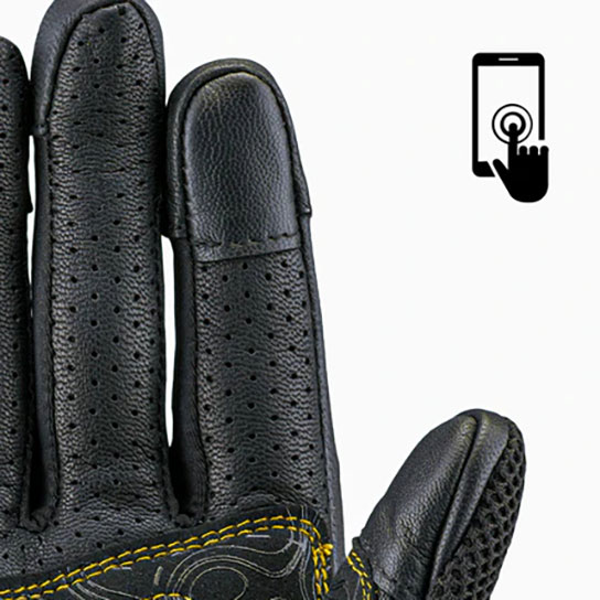 Reise Austra Short Cuff Riding Gloves -Mobile friendly